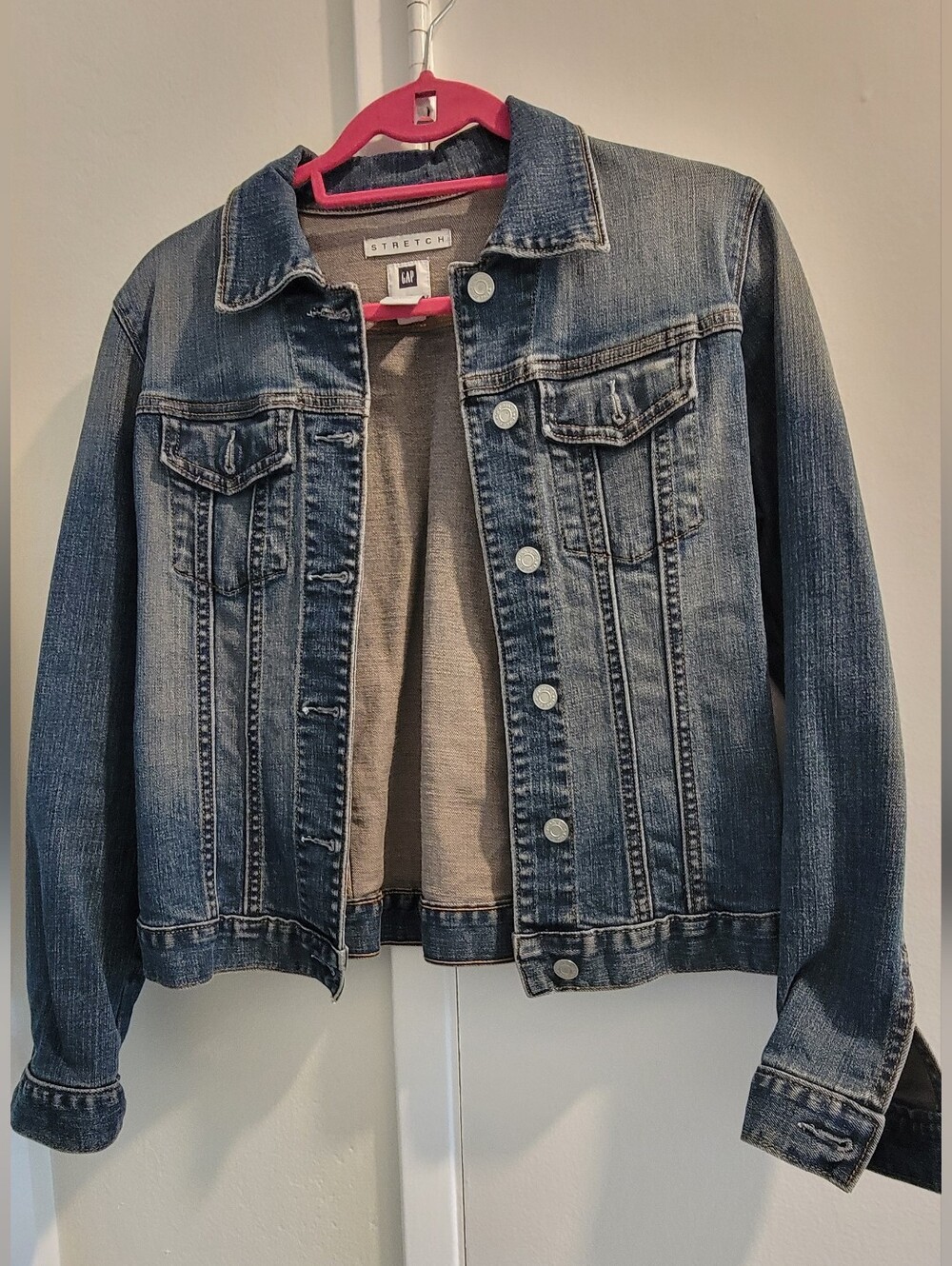 GAP Stretch Denim Jacket - Blue M